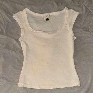 Universal Thread Cream Cap Sleeve Tank Top